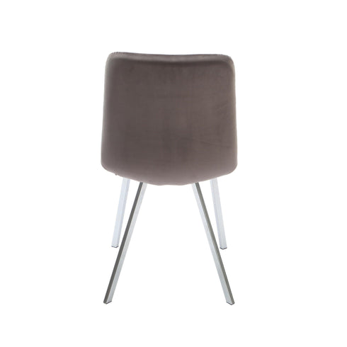 Native Home Lifestyle Squared Grey Dining Chairs (Set Of 2)